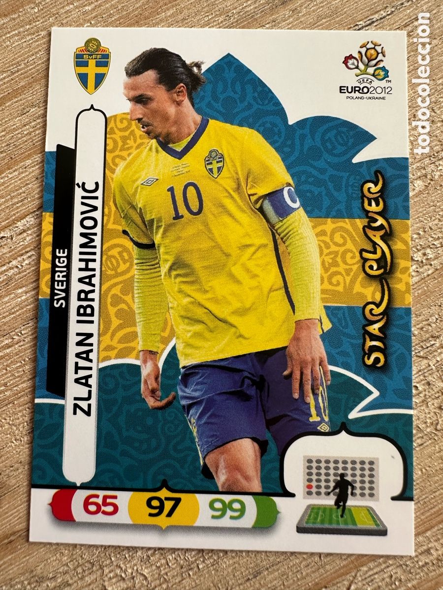 Figurine Collezionabili: ZLATAN IBRAHIMOVIC SUECIA 211 STAR PLAYER ADRENALYN XL EURO 2012 POLONIA UCRANIA PANINI