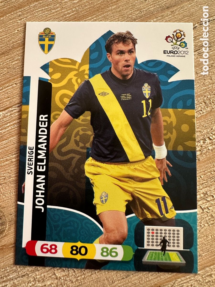Figurine Collezionabili: JOHAN ELMANDER SUECIA 212 ADRENALYN XL EURO 2012 POLONIA UCRANIA PANINI