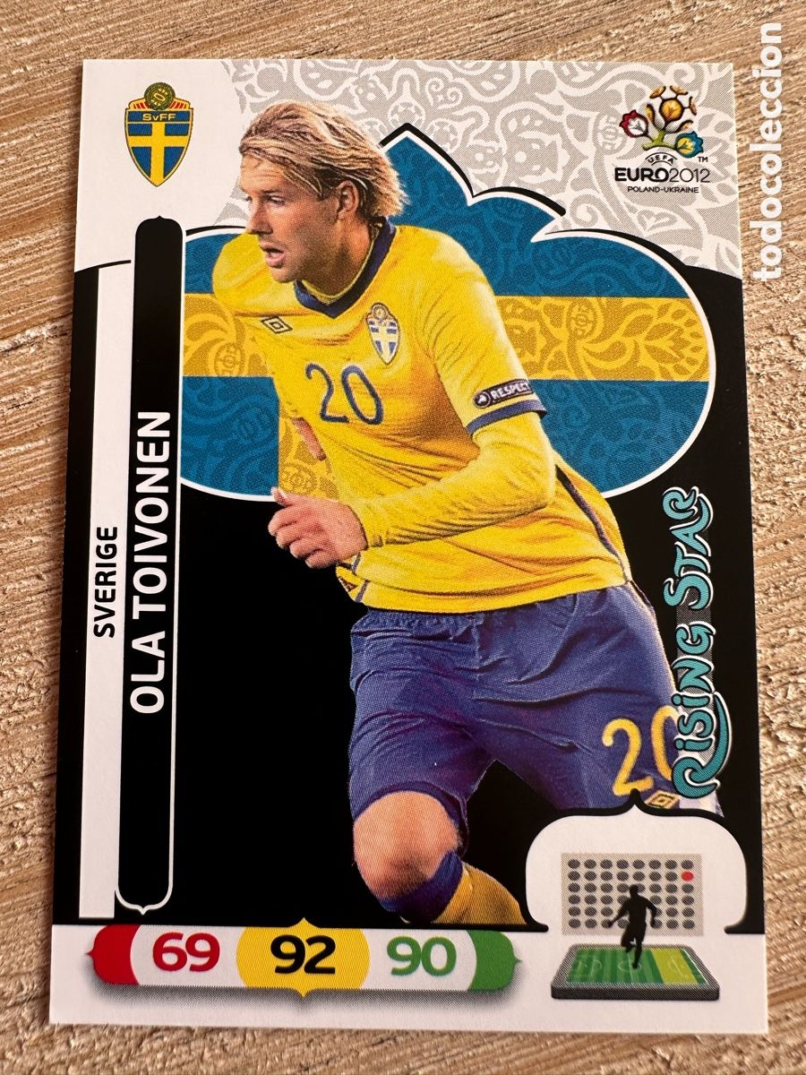 Figurine Collezionabili: OLA TOIVONEN SUECIA 213 RISING STAR ADRENALYN XL EURO 2012 POLONIA UCRANIA PANINI