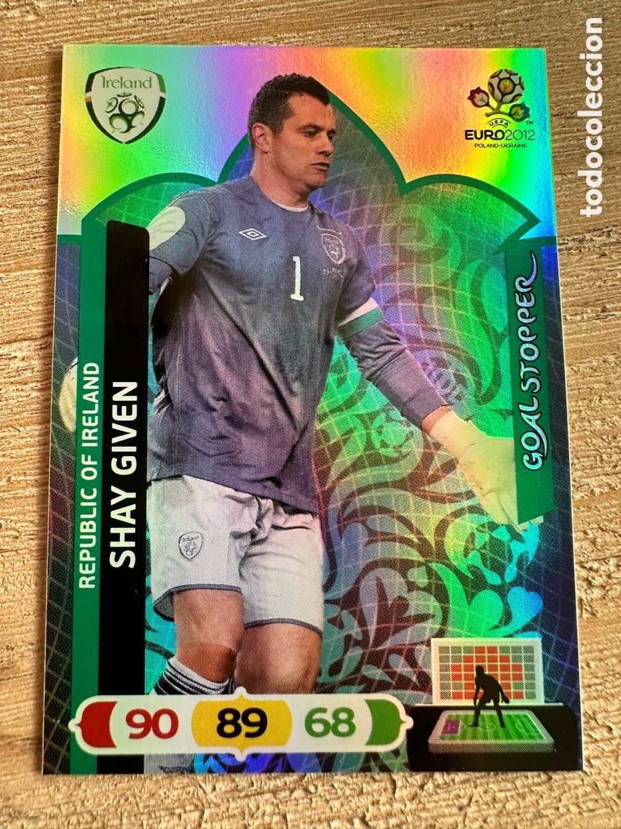 Cartas Colecion&aacute;veis: SHAY GIVEN IRLANDA GOAL STOPPER ADRENALYN XL EURO 2012 POLONIA UCRANIA PANINI