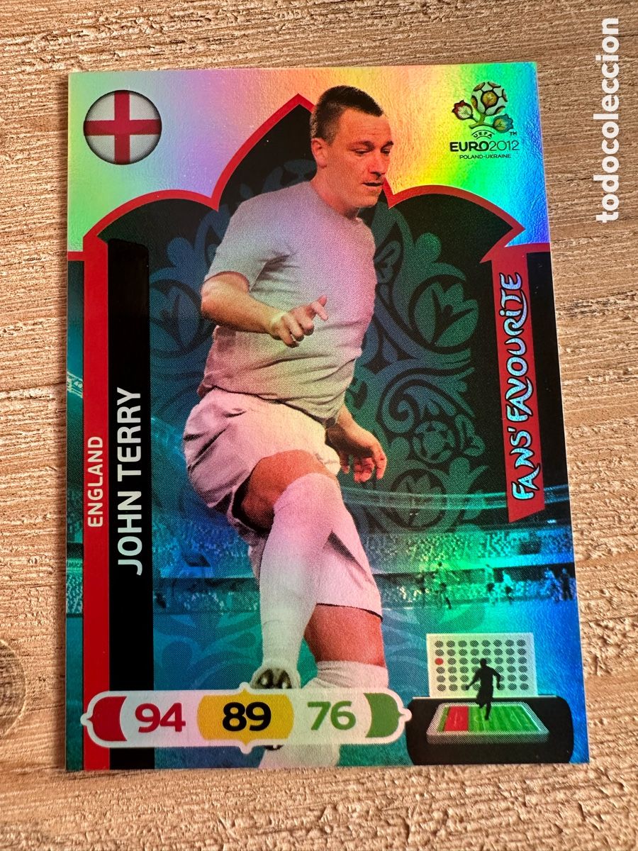 Cartes &agrave; &Eacute;changer: JOHN TERRY INGLATERRA FANS FAVOURITE ADRENALYN XL EURO 2012 POLONIA UCRANIA PANINI