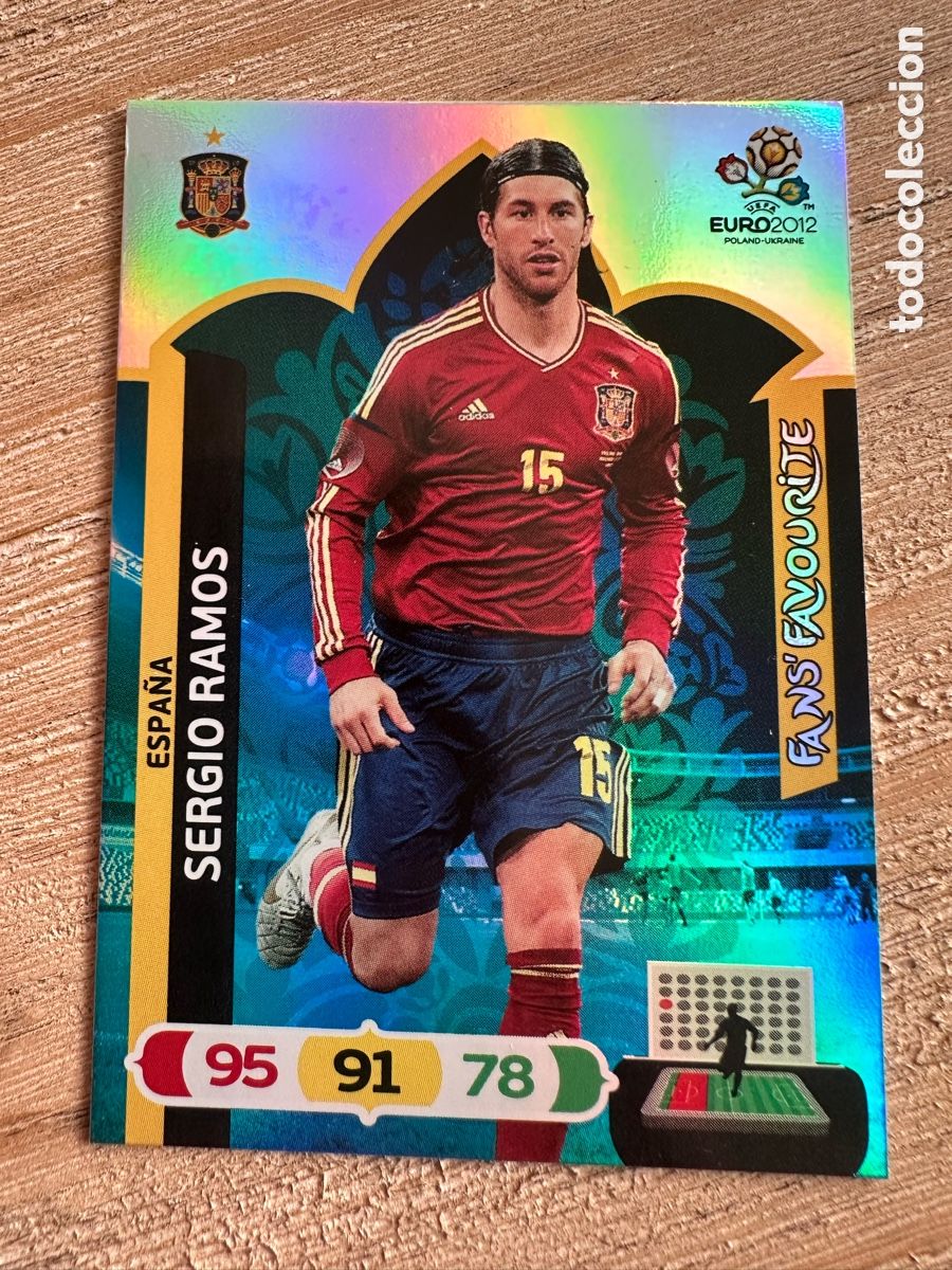 Trading Cards: SERGIO RAMOS ESPA&Ntilde;A FANS FAVOURITE ADRENALYN XL EURO 2012 POLONIA UCRANIA PANINI