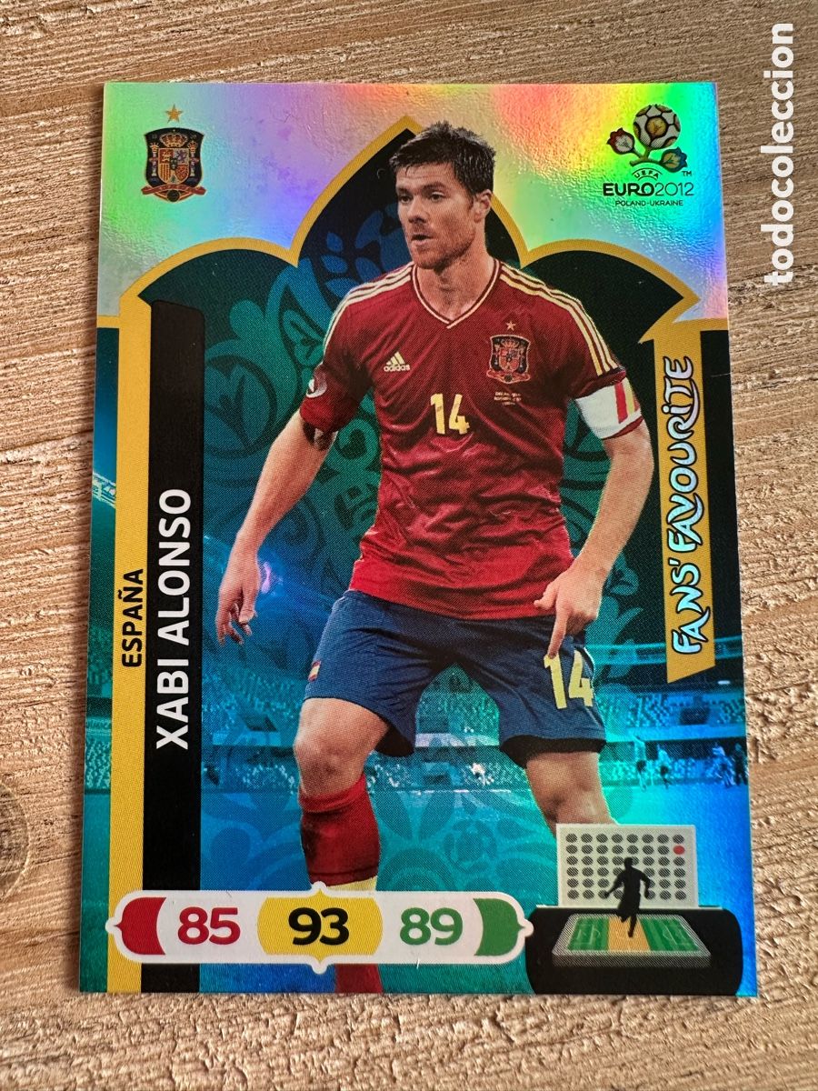 Trading Cards: XABI ALONSO ESPA&Ntilde;A FANS FAVOURITE ADRENALYN XL EURO 2012 POLONIA UCRANIA PANINI