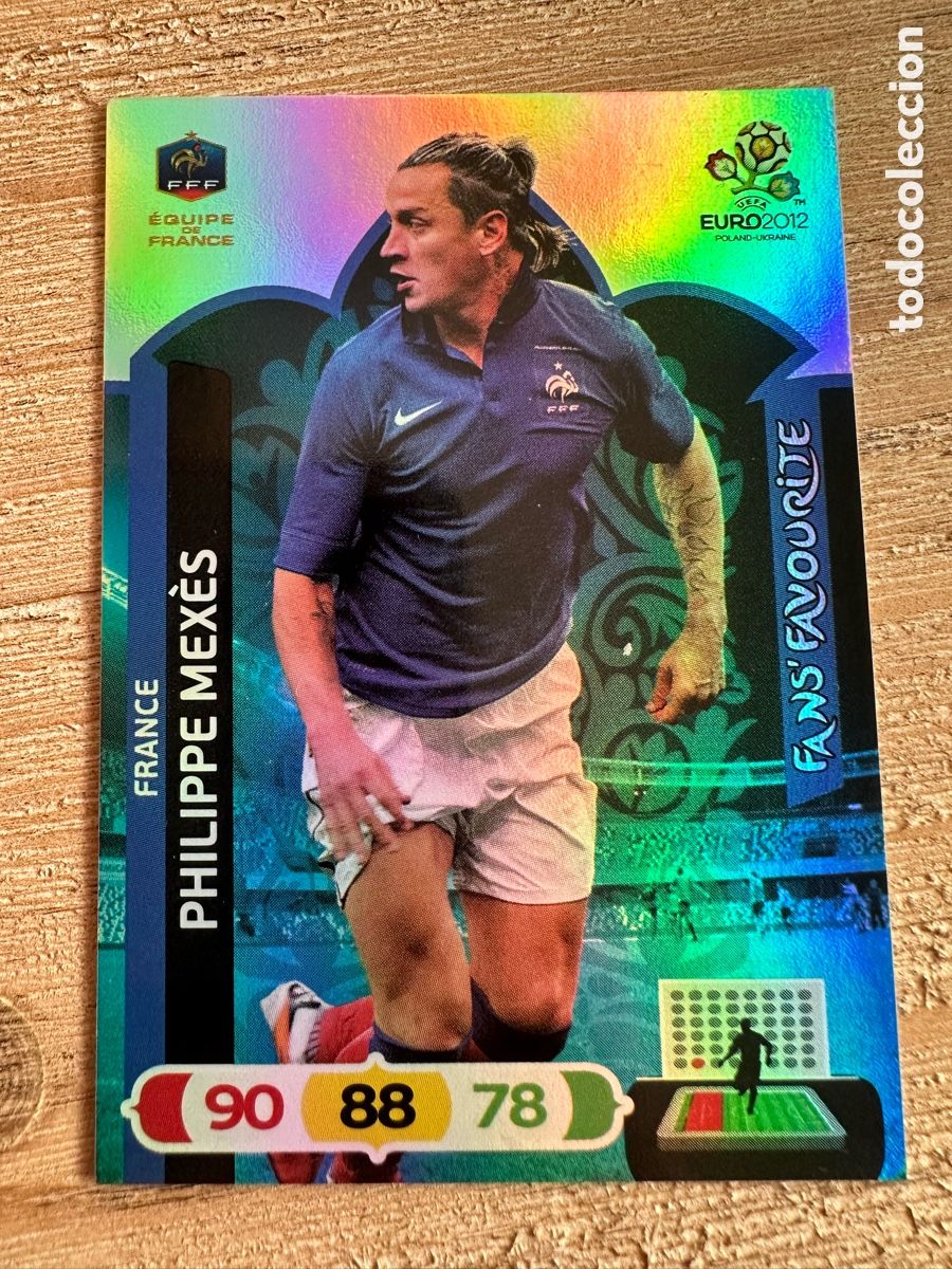 Trading Cards: PHILIPPE MEXES FRANCIA FANS FAVOURITE ADRENALYN XL EURO 2012 POLONIA UCRANIA PANINI