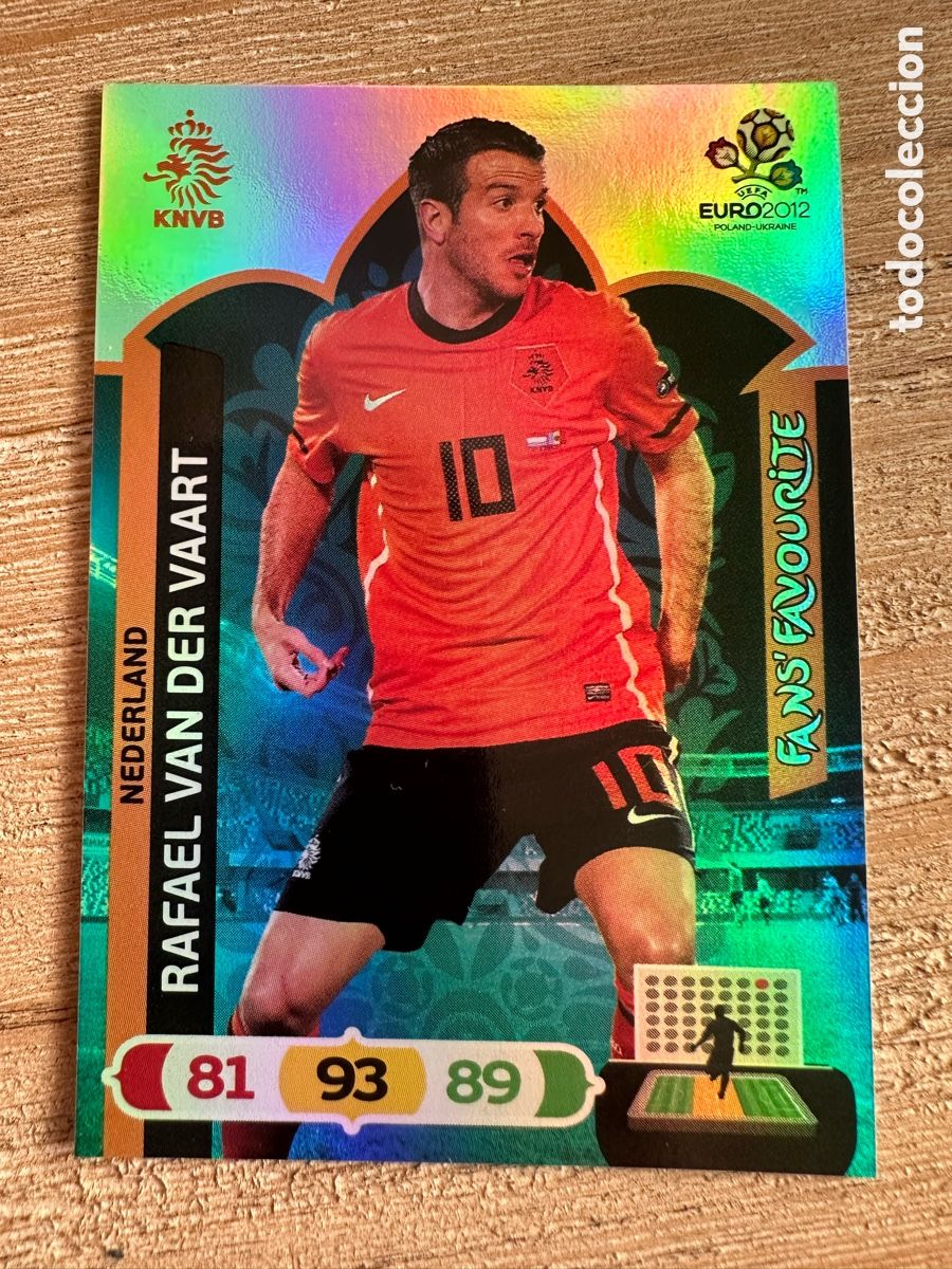 Trading Cards: RAFAEL VAN DER VAART PAISES BAJOS FANS FAVOURITE ADRENALYN XL EURO 2012 POLONIA UCRANIA PANINI