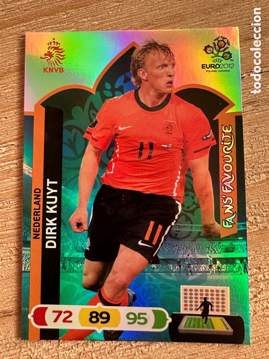 Trading Cards: DIRK KUYT PAISES BAJOS FANS FAVOURITE ADRENALYN XL EURO 2012 POLONIA UCRANIA PANINI