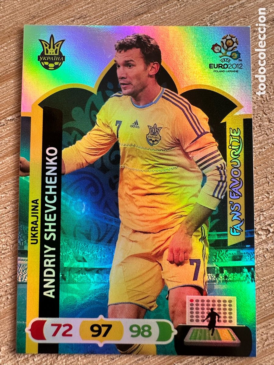 Sammelkarten: ANDRIY SHEVCHENKO UCRANIA FANS FAVOURITE ADRENALYN XL EURO 2012 POLONIA UCRANIA PANINI