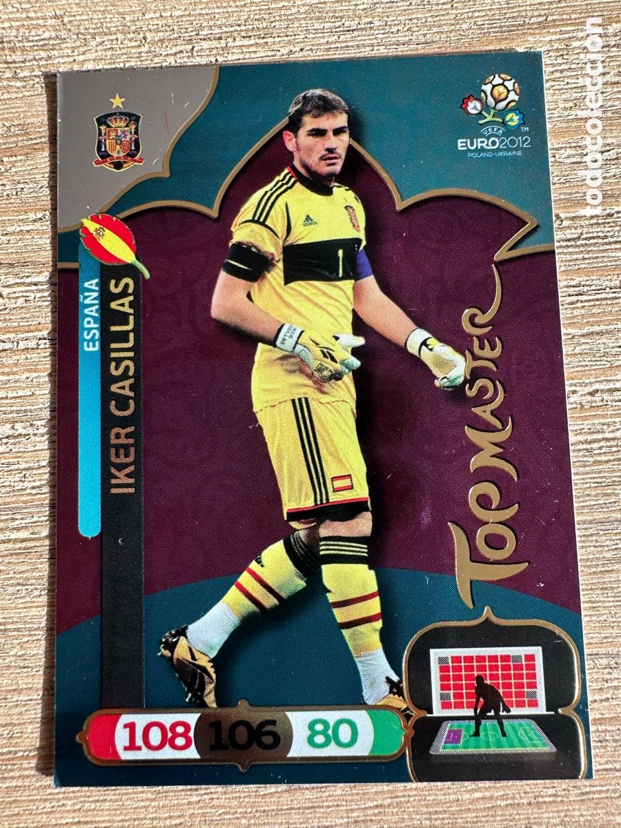 Trading Cards: IKER CASILLAS ESPA&Ntilde;A TOP MASTER ADRENALYN XL EURO 2012 POLONIA UCRANIA PANINI