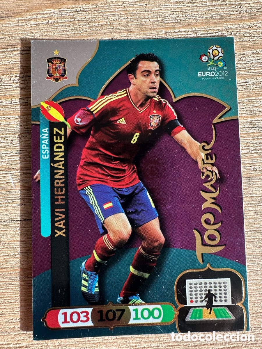 Trading Cards: XAVI HERNANDEZ ESPA&Ntilde;A TOP MASTER ADRENALYN XL EURO 2012 POLONIA UCRANIA PANINI