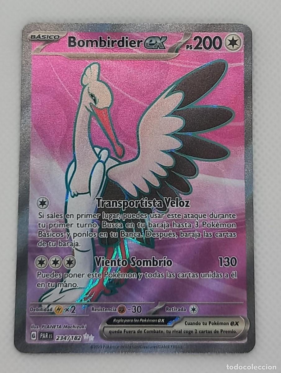 Trading Cards: Carta Pok&eacute;mon - Bombirdier ex 234/182 Ultra Rare - Brecha Parad&oacute;jica - 2023
