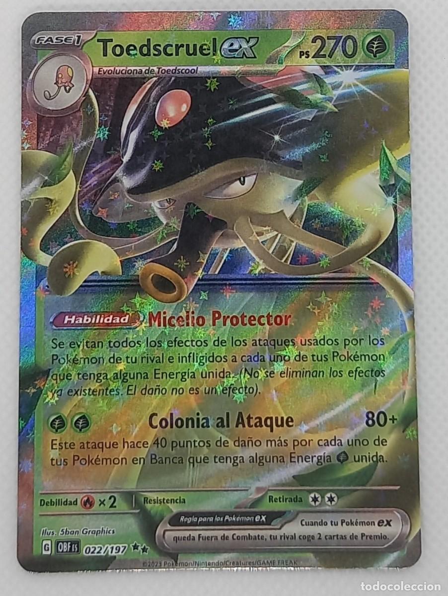 Trading Cards: Carta Pok&eacute;mon - Toedscruel ex 022/197 Double Rare - Obsidiana en Llamas - 2023