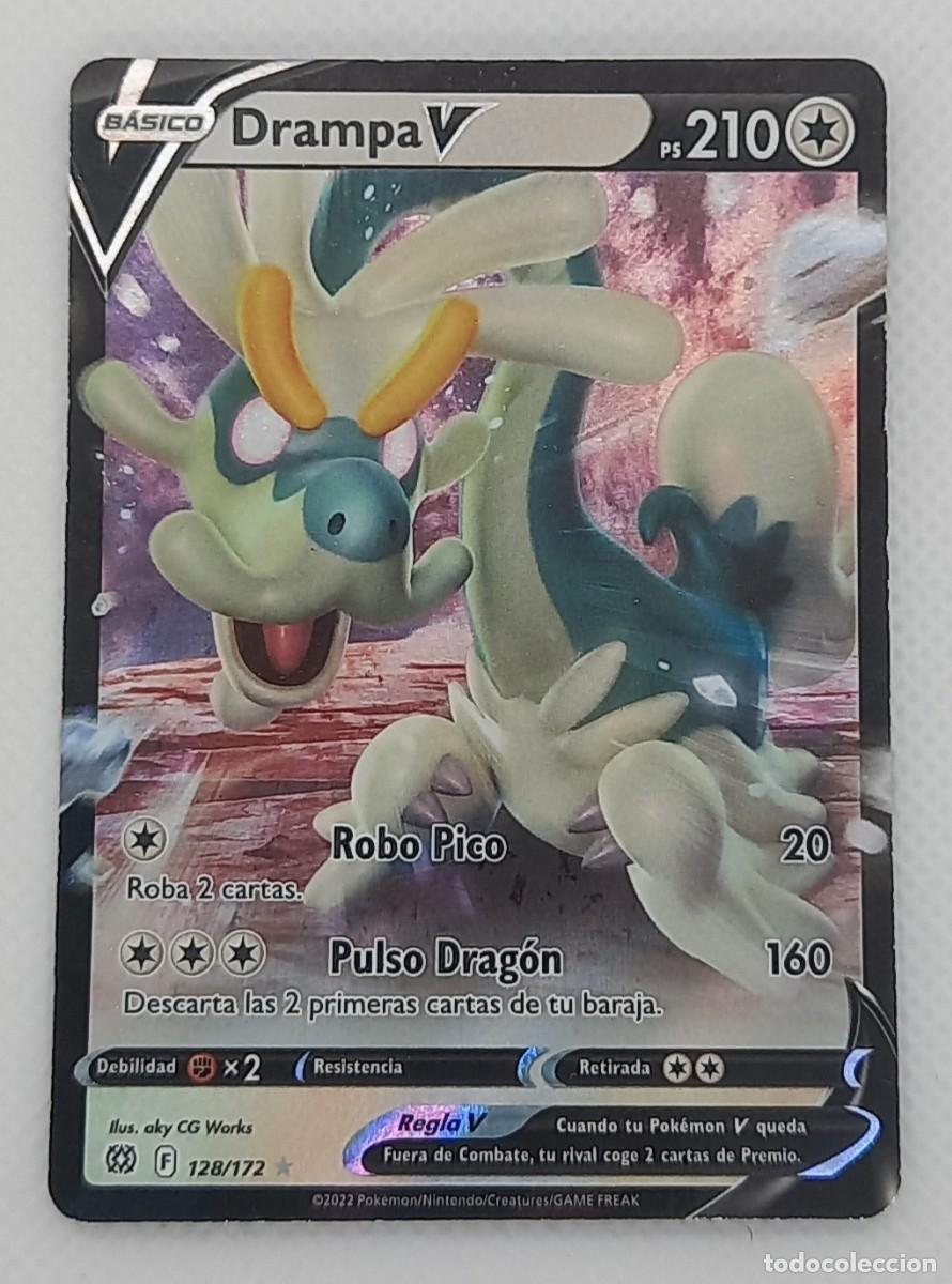 Trading Cards: Carta Pok&eacute;mon - Drampa V 128/172 Ultra Rare - Astros Brillantes - 2022