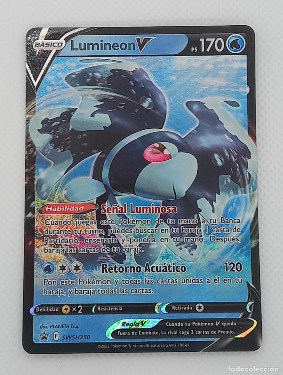 Trading Cards: Carta Pok&eacute;mon - Lumineon V SWSH250 Promo Ultra Rare - Pok&eacute;mon Go - 2022