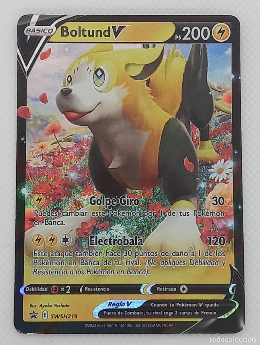 Trading Cards: Carta Pok&eacute;mon - Boltund V SWSH219 Promo Ultra Rare - Evoluciones en Paldea - 2022