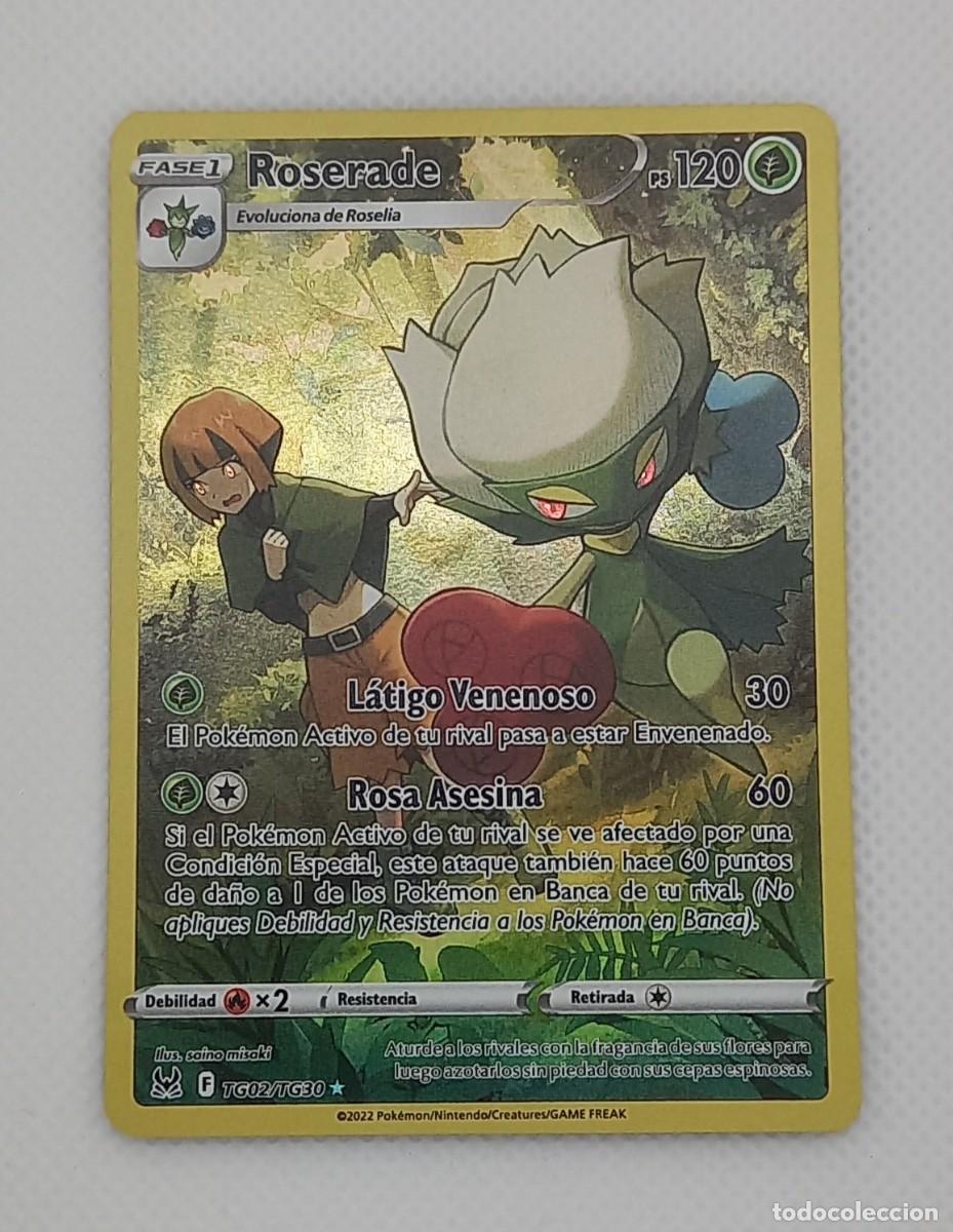 Trading Cards: Carta Pok&eacute;mon - Roserade TG02/TG30 Trainer Gallery Holo Rare - Origen Perdido - 2022