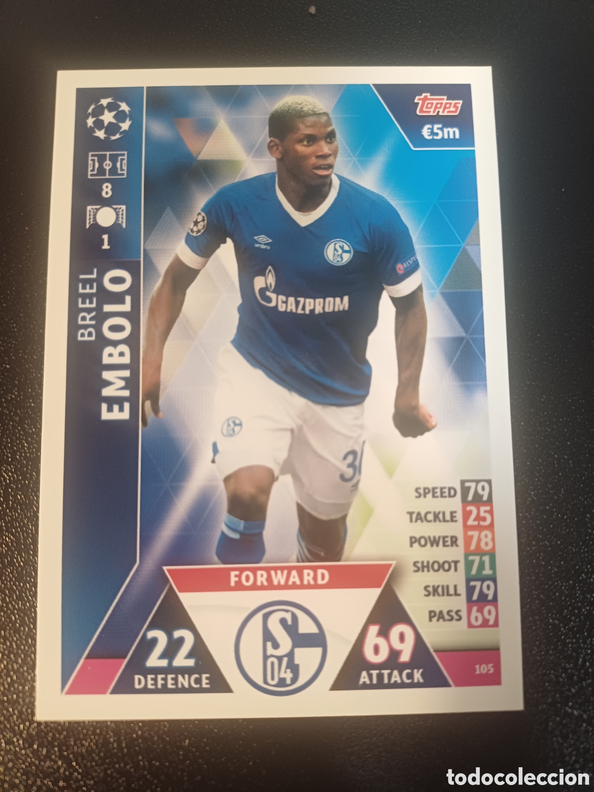 Sammelkarten: #105 BREEL EMBOLO FC SCHALKE 04 TOPPS MATCH ATTAX 2018/19