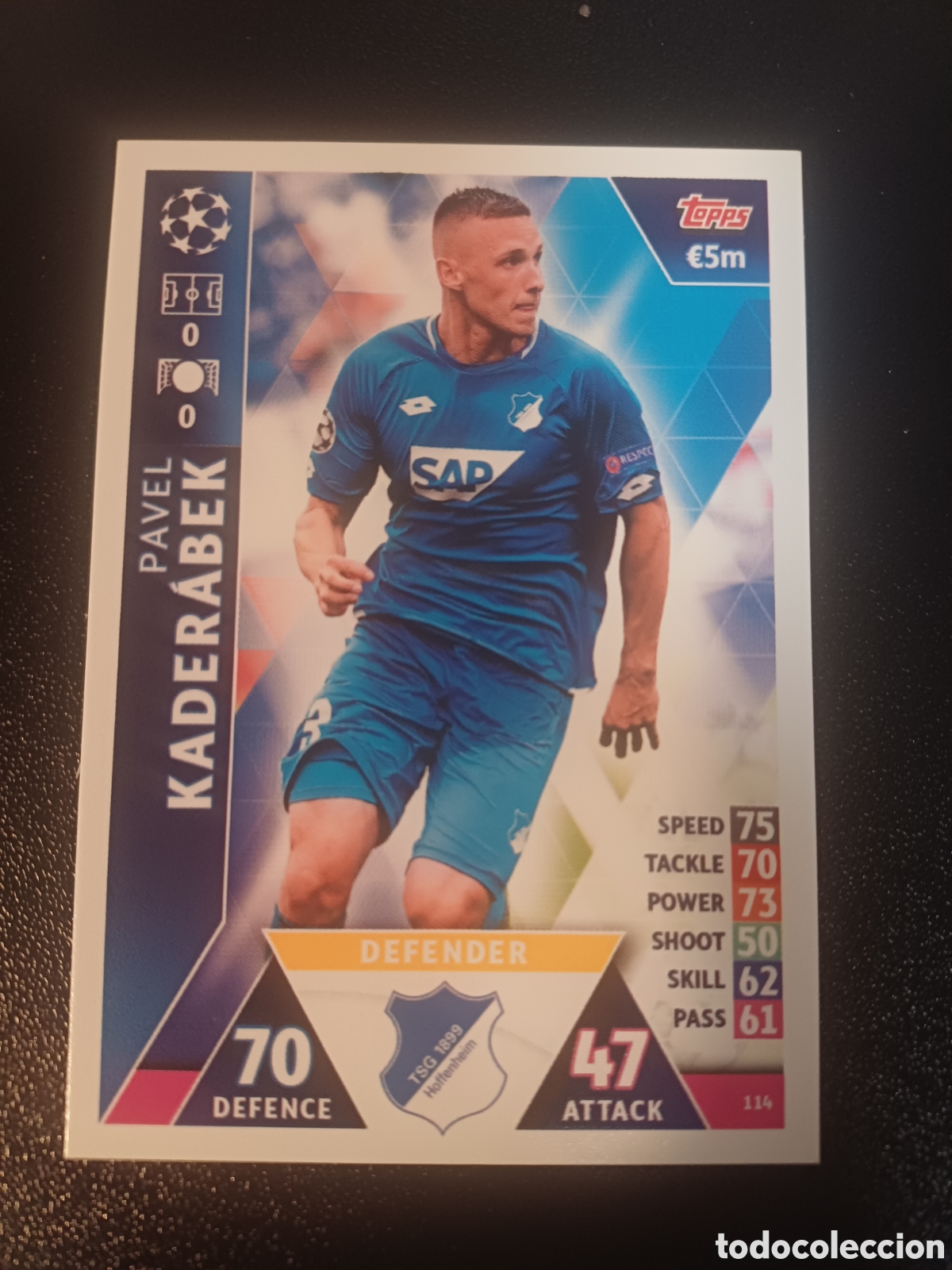 Trading Cards: #114 PAVEL KADERABEK TSG 1899 HOFFENHEIM TOPPS MATCH ATTAX 2018/19