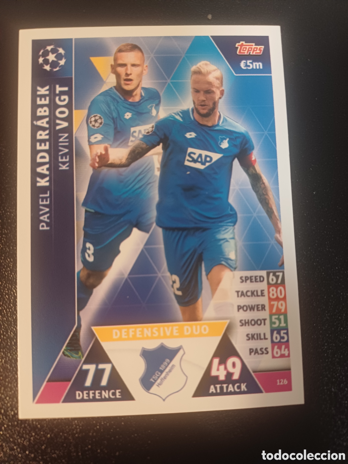 Trading Cards: #126 KADERABEK VOGT DEFENSIVE DUO TSG 1899 HOFFENHEIM TOPPS MATCH ATTAX 2018/19