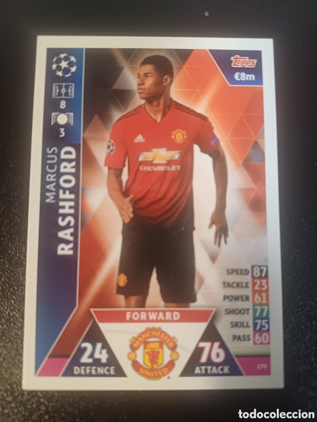 Trading Cards: #179 MARCUS RASHFORD MANCHESTER UNITED TOPPS MATCH ATTAX 2018/19