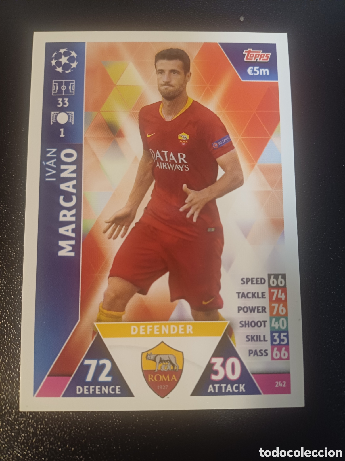 Trading Cards: #242 IVAN MARCANO AS ROMA SSC TOPPS MATCH ATTAX 2018/19