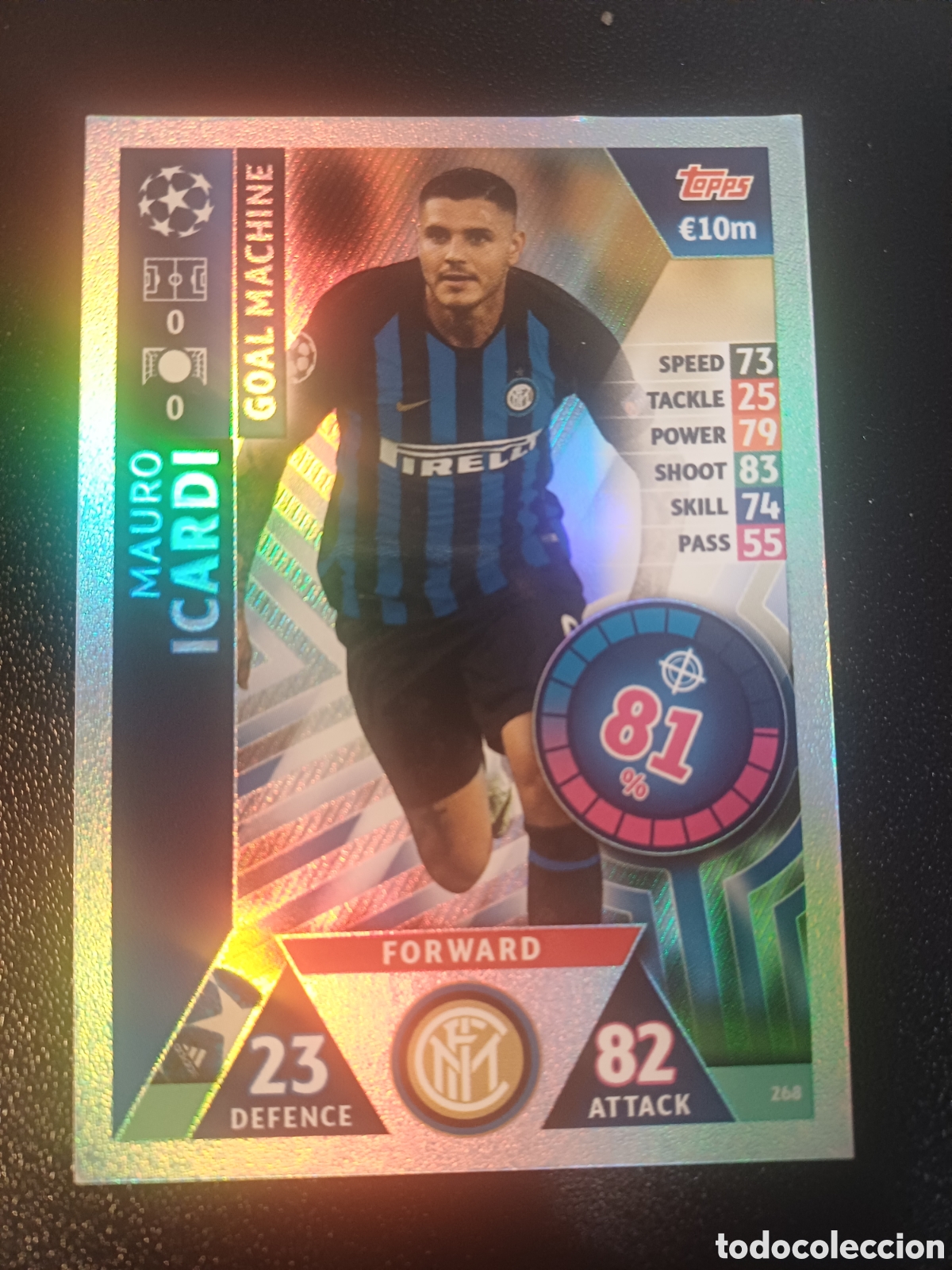Trading Cards: #268 MAURO ICARDI GOAL MACHINE FC INTERNAZIONALE MILANO TOPPS MATCH ATTAX 2018/19