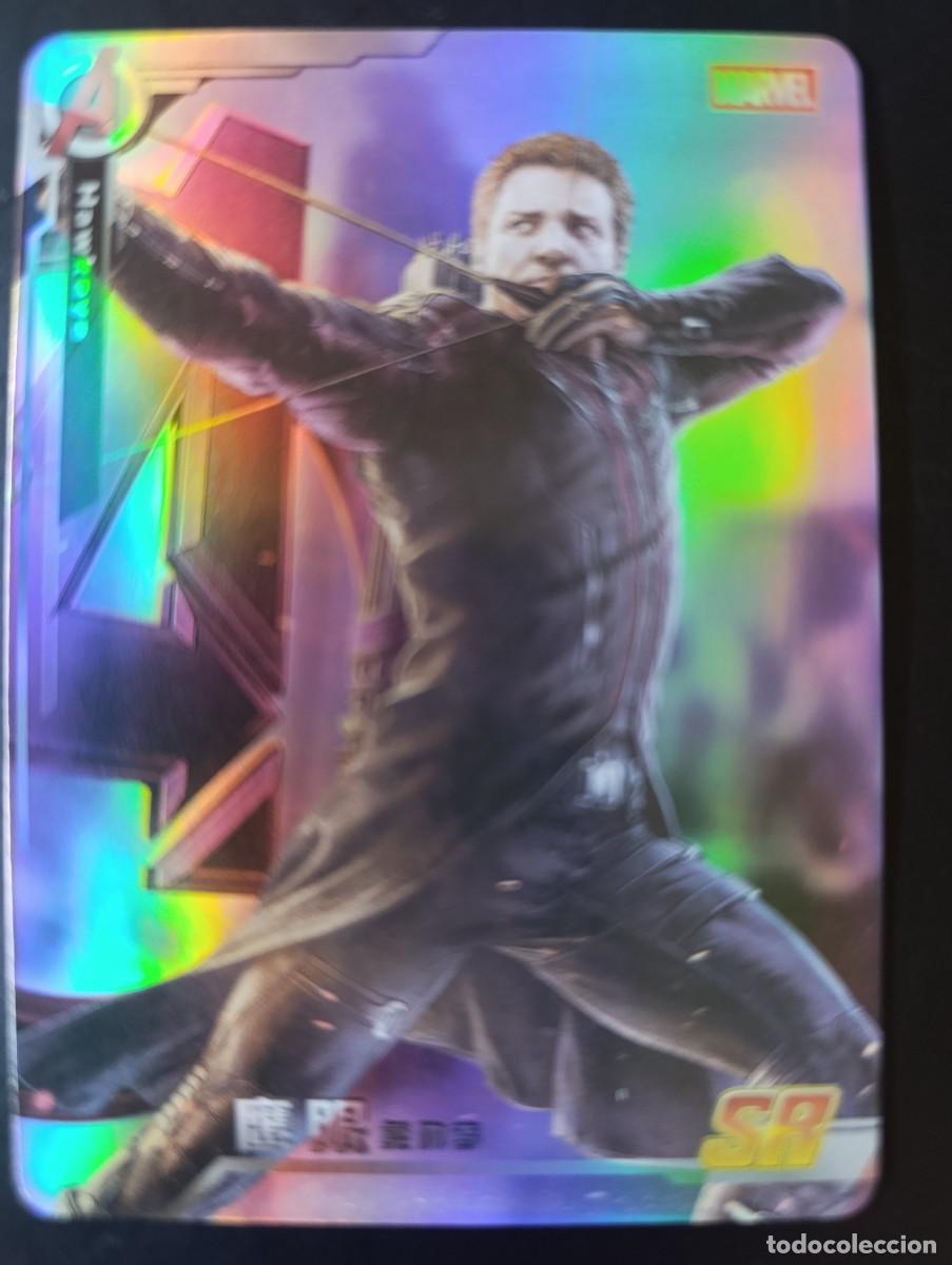 Cartes &agrave; &Eacute;changer: CARD METALIZADA MARVEL AVENGERS OJO DE HALCON / HAWKEYE (SR / MW-026). NO PANINI. COLECCION CHINA