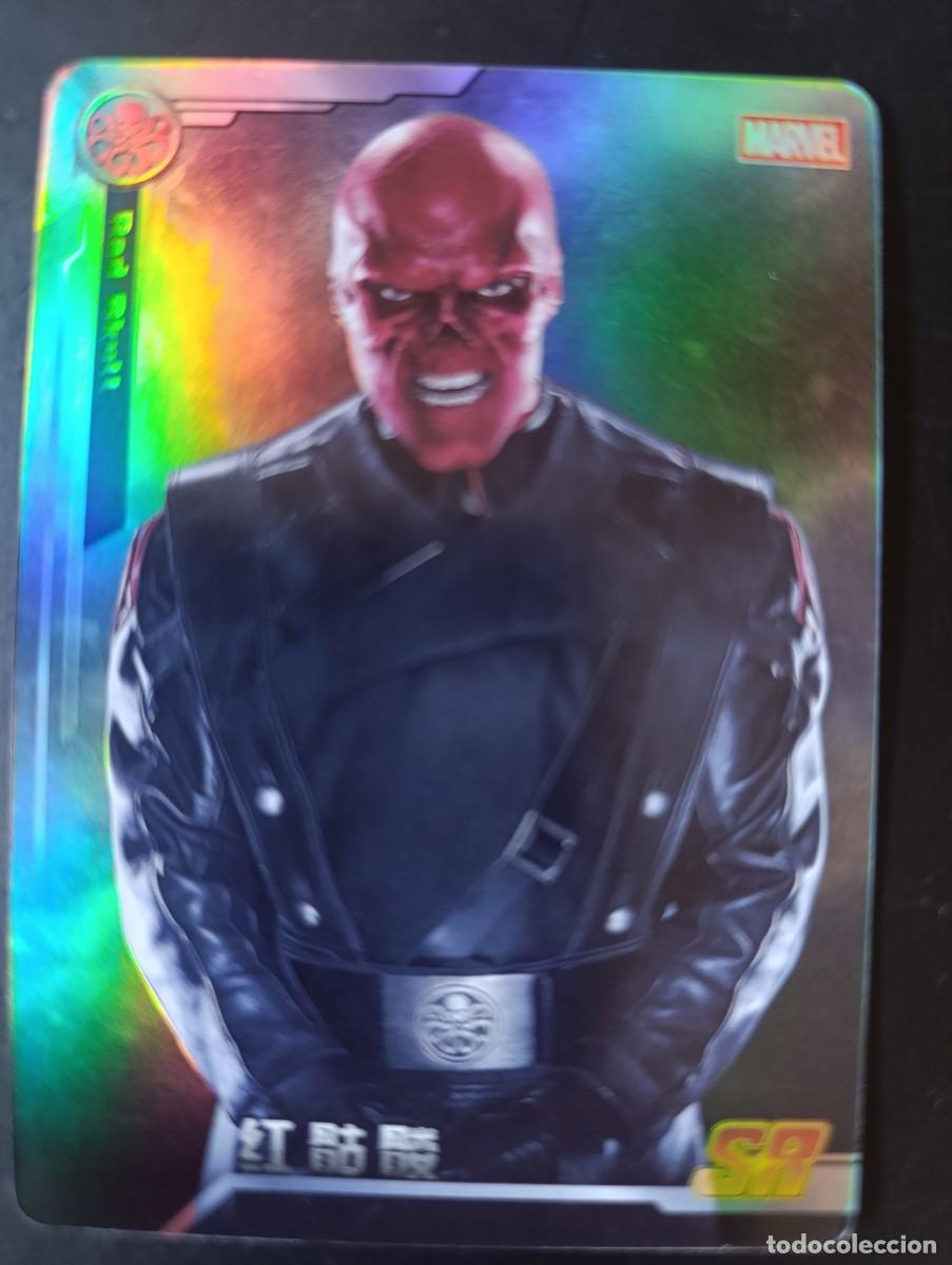 Figurine Collezionabili: CARD METALIZADA MARVEL AVENGERS CRANEO ROJO / RED SKULL (SR / MW-036). NO PANINI. COLECCION CHINA