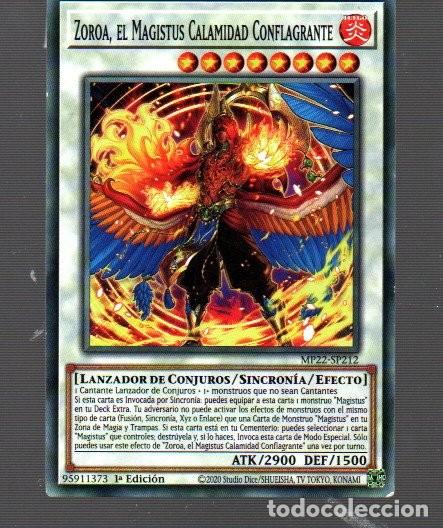 Trading Cards: CROMO DE KONAMI YU GI OH ZOROA, EL MEGISTUS CALAMIDAD CONFLAGANTE 1&ordm; EDICI&Oacute;N DEL A&Ntilde;O 2020