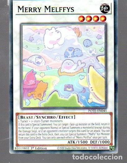 Trading Cards: CROMO DE KONAMI YU GI OH MERRY MELFFI 1&ordm; EDICI&Oacute;N DEL A&Ntilde;O 2020