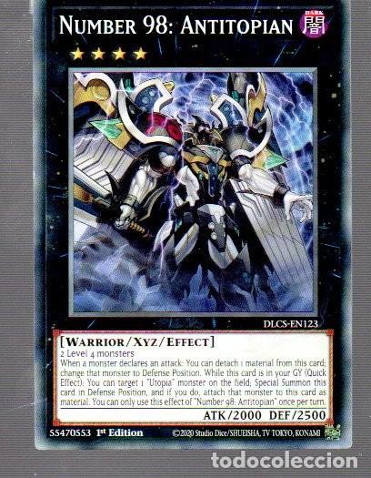Trading Cards: CROMO DE KONAMI YU GI OH NUMBER 98 ANTITOPIAN V 1&ordm; EDICI&Oacute;N DEL A&Ntilde;O 2020