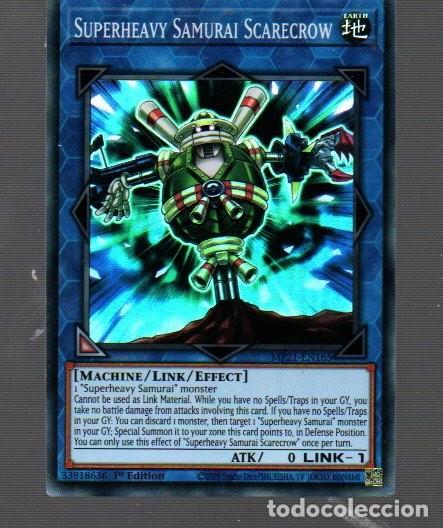 Trading Cards: CROMO DE KONAMI YU GI OH SUPERHEAVY SAMURAI SCARECROW V 1&ordm; EDICI&Oacute;N DEL A&Ntilde;O 2020