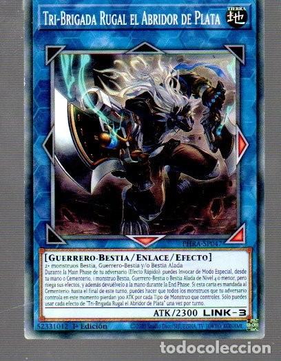 Trading Cards: CROMO DE KONAMI YU GI OH TRI-BRIGADA RUGAL EL ABRIDOR DE PLATA 1&ordm; EDICI&Oacute;N DEL A&Ntilde;O 2020