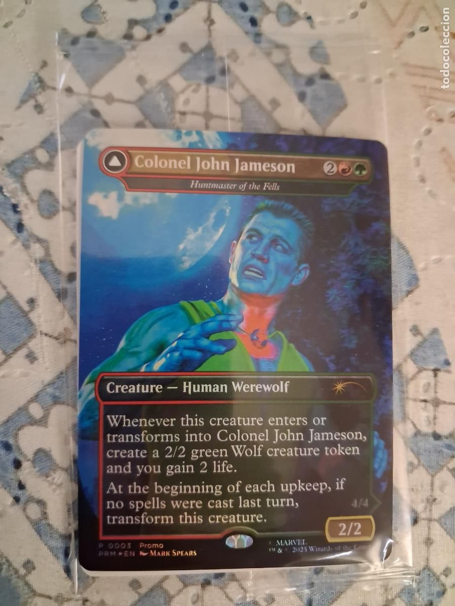 Trading Cards: CARTA CARD MAGIC THE GATHERING INCLUIDA EN MARVEL LEGENDS MAN WOLF