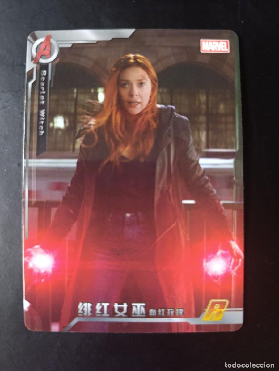 Sammelkarten: CARD METALIZADA MARVEL AVENGERS BRUJA ESCARLATA (A / MW-043). NO PANINI. COLECCION CHINA