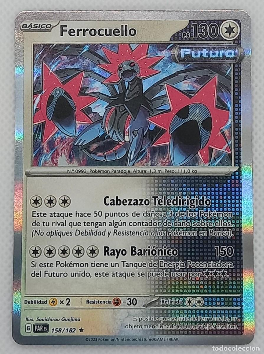 Trading Cards: Carta Pok&eacute;mon - Ferrocarril 158/182 Holo Rare - Brecha Parad&oacute;jica - 2023