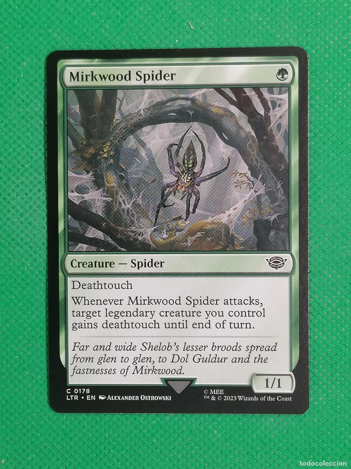 Trading Cards: 178 MIRKWOOD SPIDER ENGLISH ⚽ WIZARD OF THE COAST 2023 ⚽