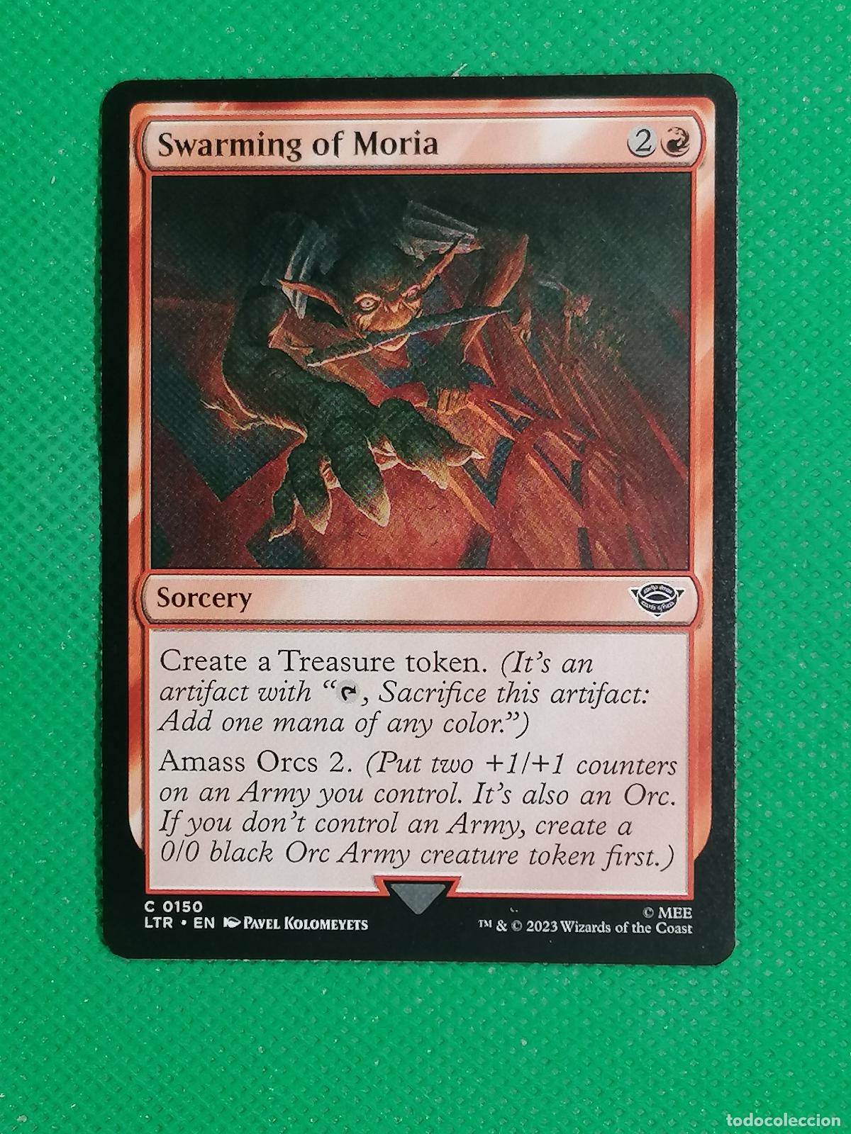 Trading Cards: 150 SWARMING OF MORIA ENGLISH ⚽ WIZARD OF THE COAST 2023 MAGIC THE GATHERING ⚽