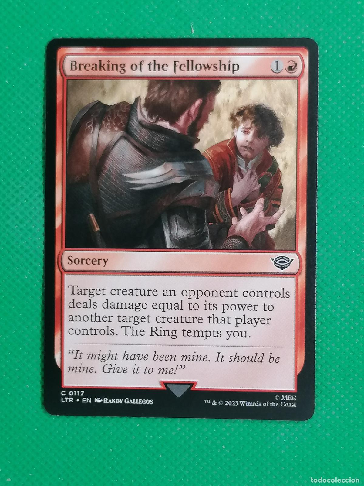 Trading Cards: 117 BREAKING OF THE FELLOWSHIP ENGLISH ⚽ WIZARD OF THE COAST 2023 MAGIC THE GATHERING ⚽