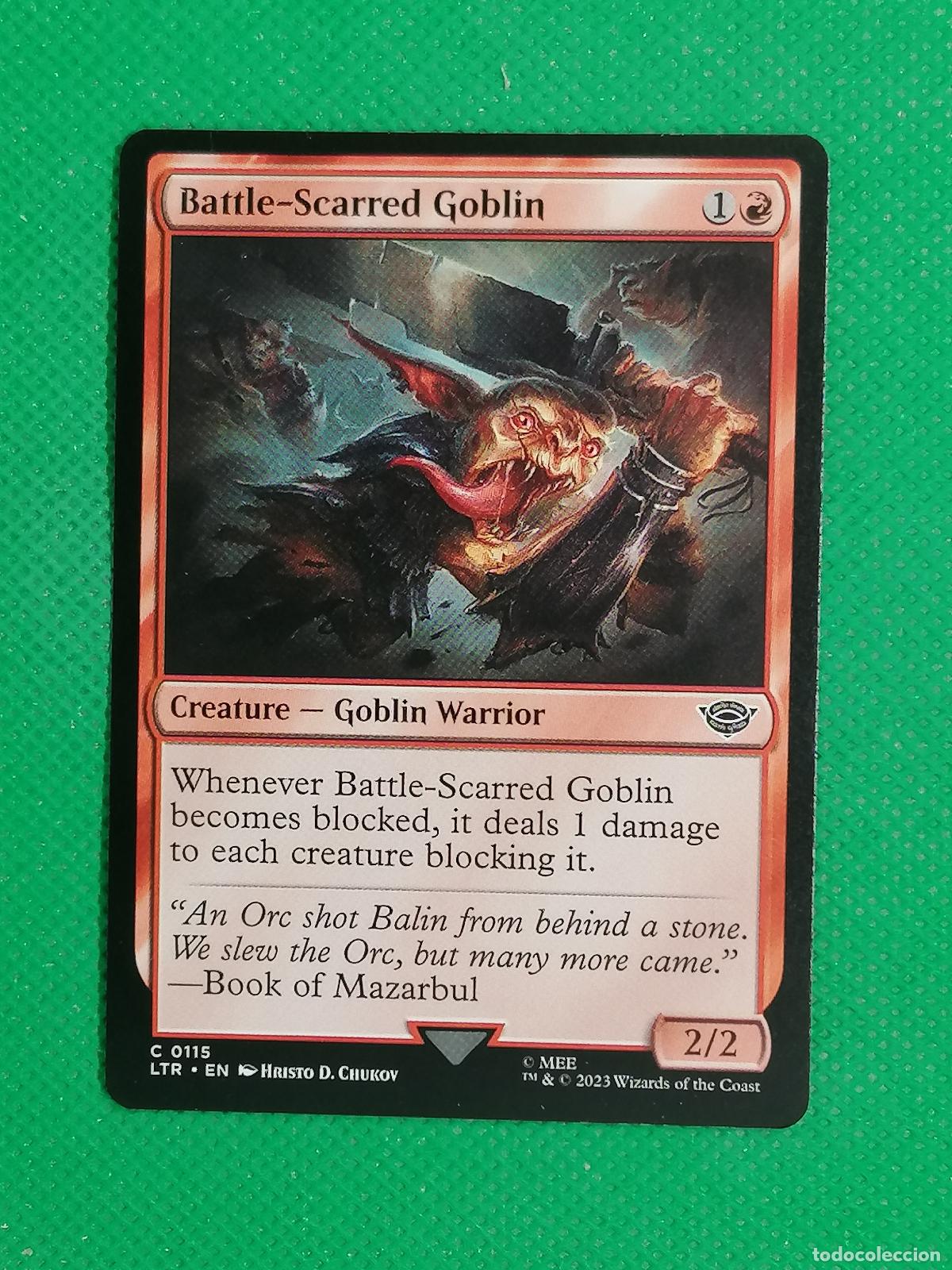 Trading Cards: 115 BATTLE-SCARRED GOBLIN ENGLISH ⚽ WIZARD OF THE COAST 2023 MAGIC THE GATHERING ⚽