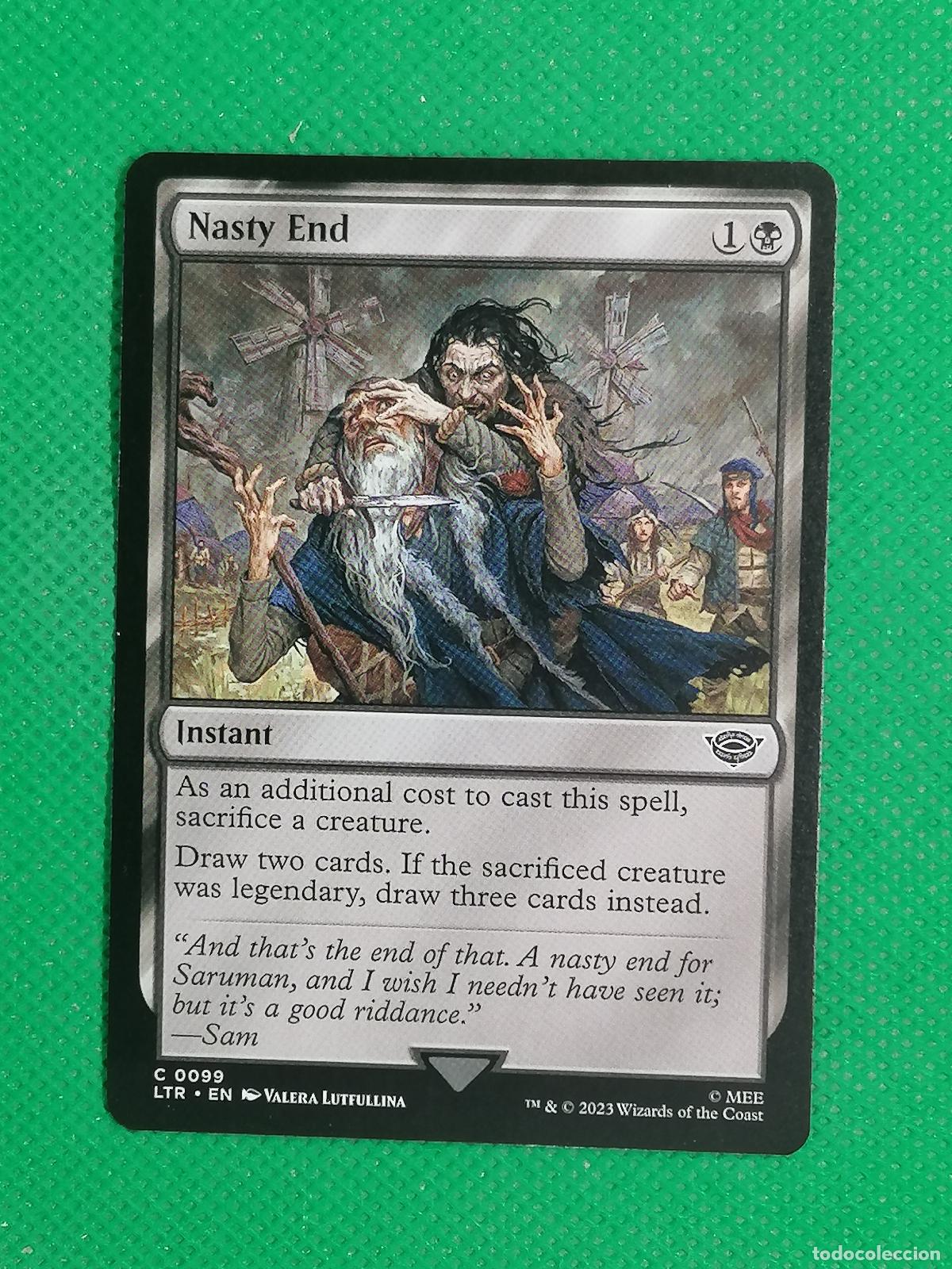 Trading Cards: 099 NASTY END RESCUE ENGLISH ⚽ WIZARD OF THE COAST 2023 MAGIC THE GATHERING ⚽