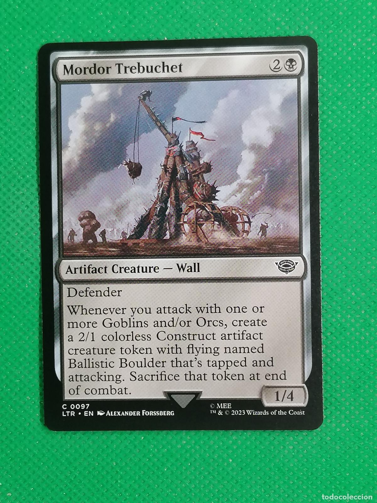 Trading Cards: 097 MORDOR TREBUCHET RESCUE ENGLISH ⚽ WIZARD OF THE COAST 2023 MAGIC THE GATHERING ⚽