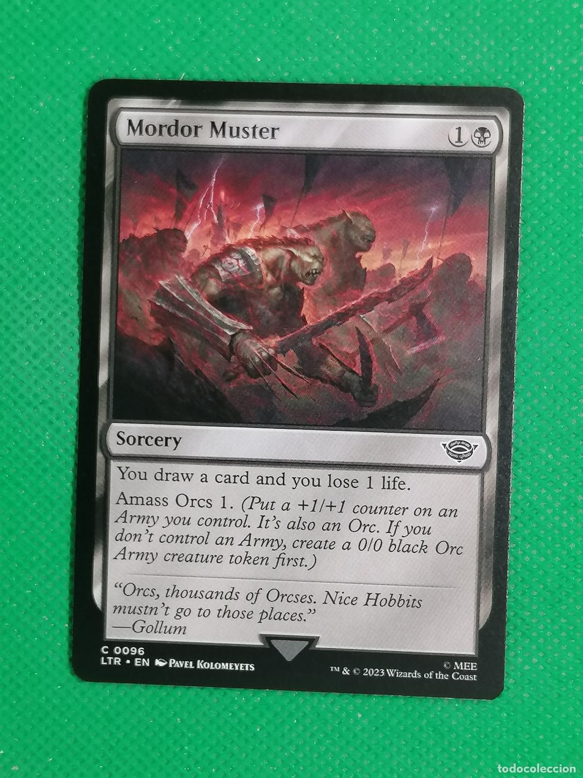 Trading Cards: 096 MORDOR MUSTER RESCUE ENGLISH ⚽ WIZARD OF THE COAST 2023 MAGIC THE GATHERING ⚽