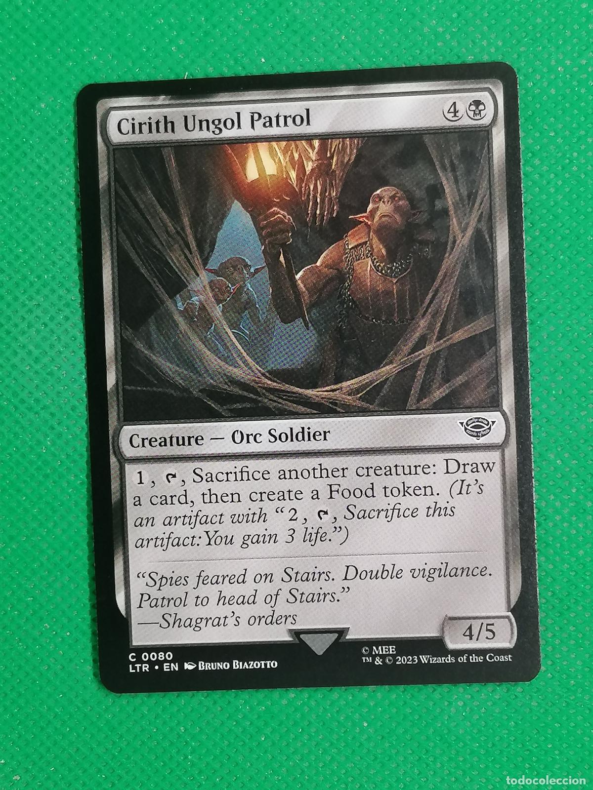 Trading Cards: 080 CIRITH UNGOL PATROL ENGLISH ⚽ WIZARD OF THE COAST 2023 MAGIC THE GATHERING ⚽