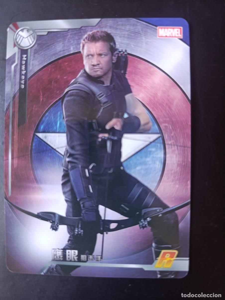 Sammelkarten: CARD METALIZADA MARVEL AVENGERS OJO DE HALCON / HAWKEYE (A / MW-053). NO PANINI. COLECCION CHINA