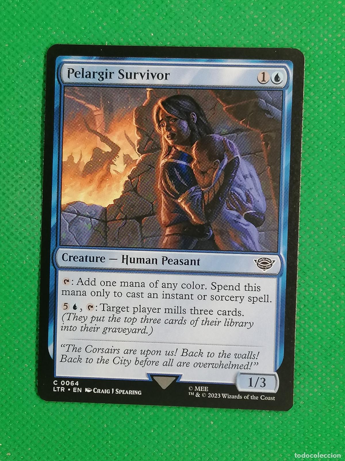 Trading Cards: 064 PELARGIR SURVIVOR ENGLISH ⚽ WIZARD OF THE COAST 2023 MAGIC THE GATHERING ⚽