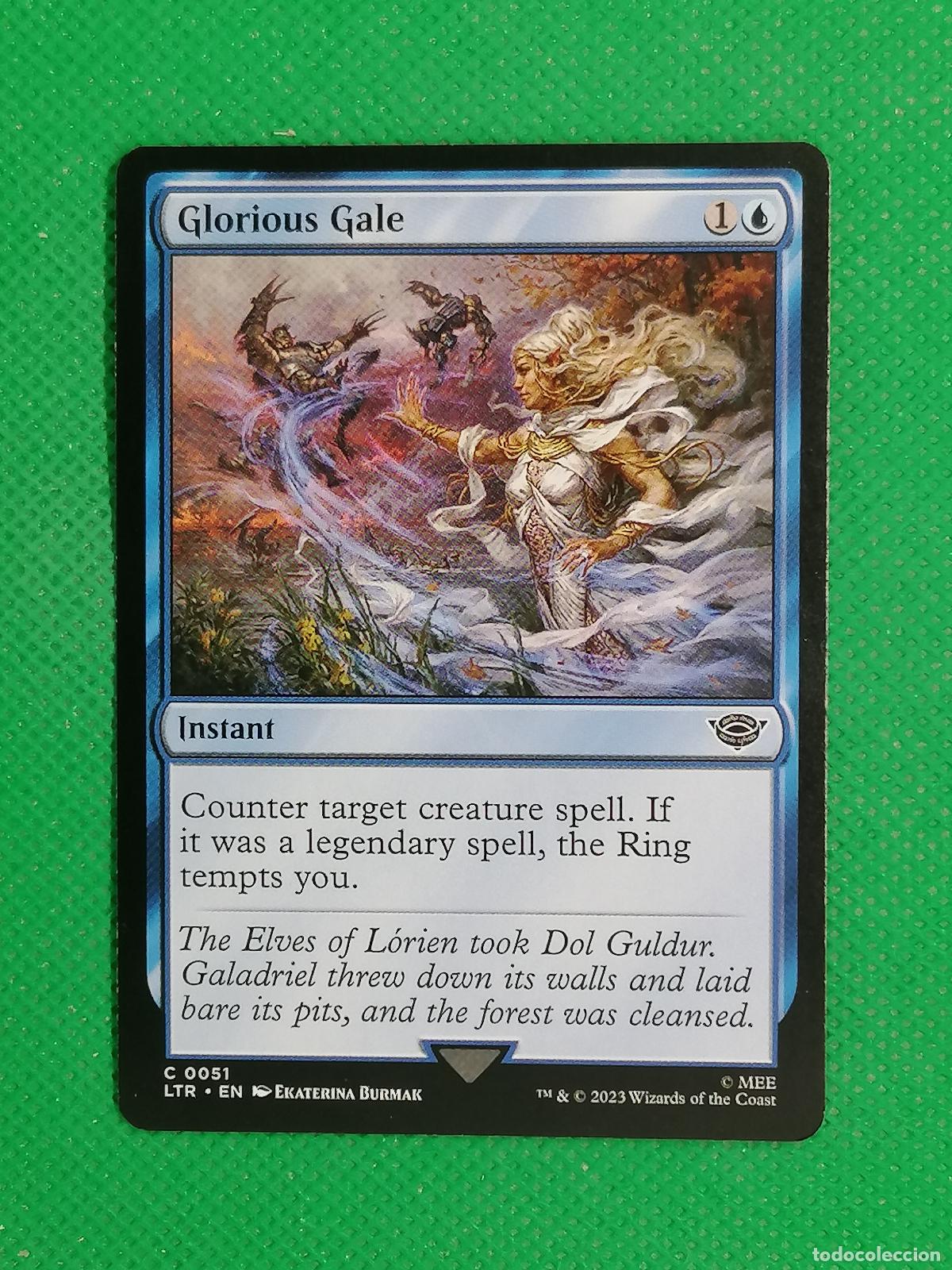 Trading Cards: 051 GLORIUS GALE ENGLISH ⚽ WIZARD OF THE COAST 2023 MAGIC THE GATHERING ⚽