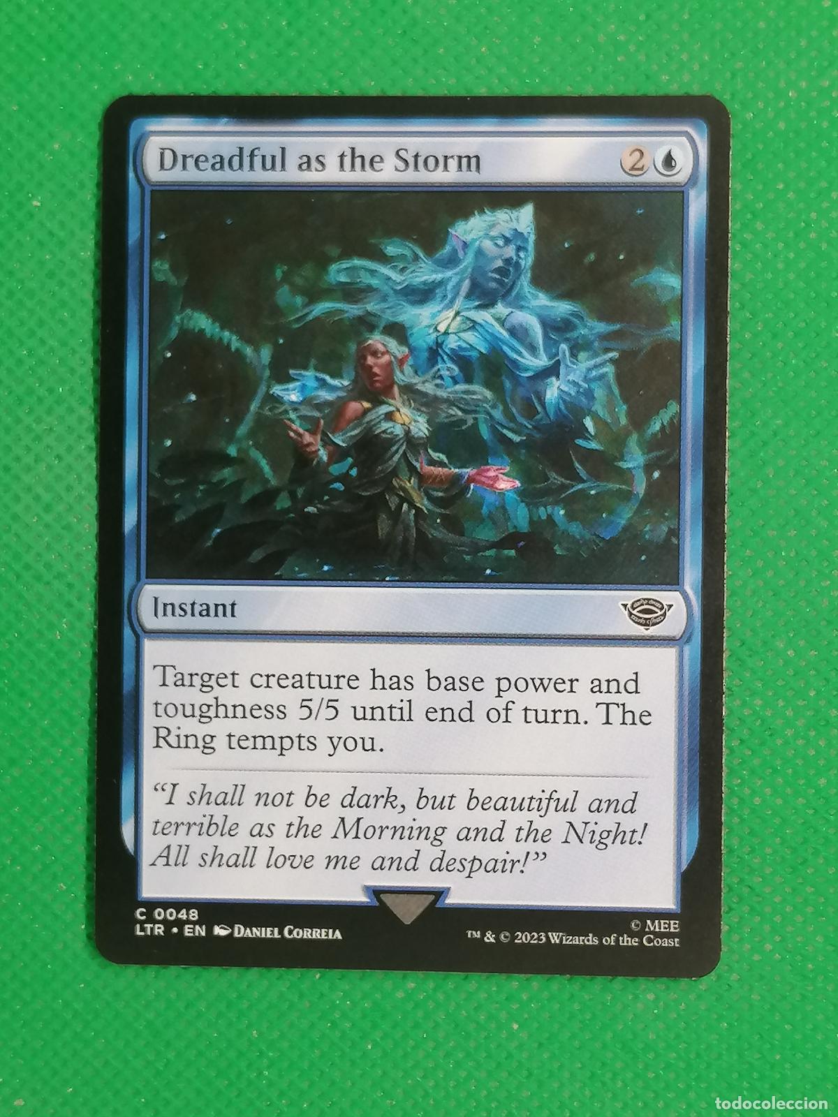 Trading Cards: 048 DREADFUL AS THE STORM ENGLISH ⚽ WIZARD OF THE COAST 2023 MAGIC THE GATHERING ⚽