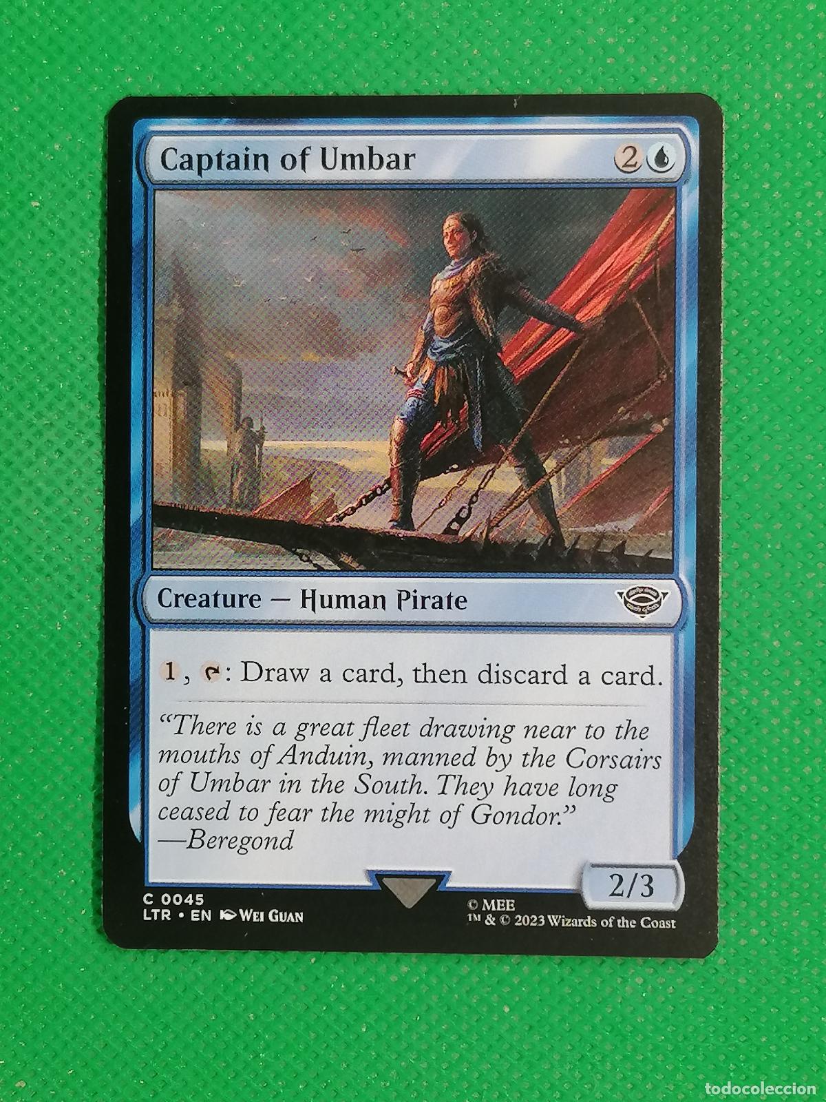 Trading Cards: 045 CAPTAIN OF UMBAR ENGLISH ⚽ WIZARD OF THE COAST 2023 MAGIC THE GATHERING ⚽
