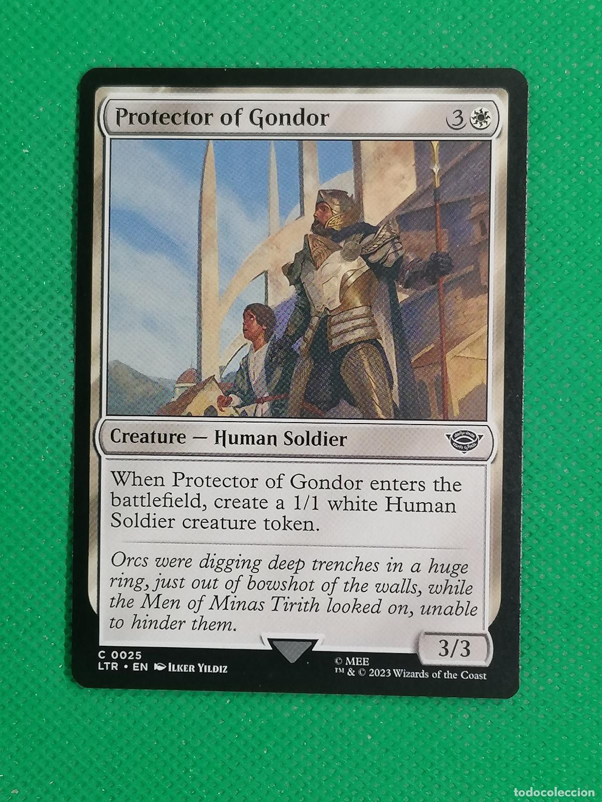Trading Cards: 025 PROTECTOR ODF GONDOR ENGLISH ⚽ WIZARD OF THE COAST 2023 MAGIC THE GATHERING ⚽