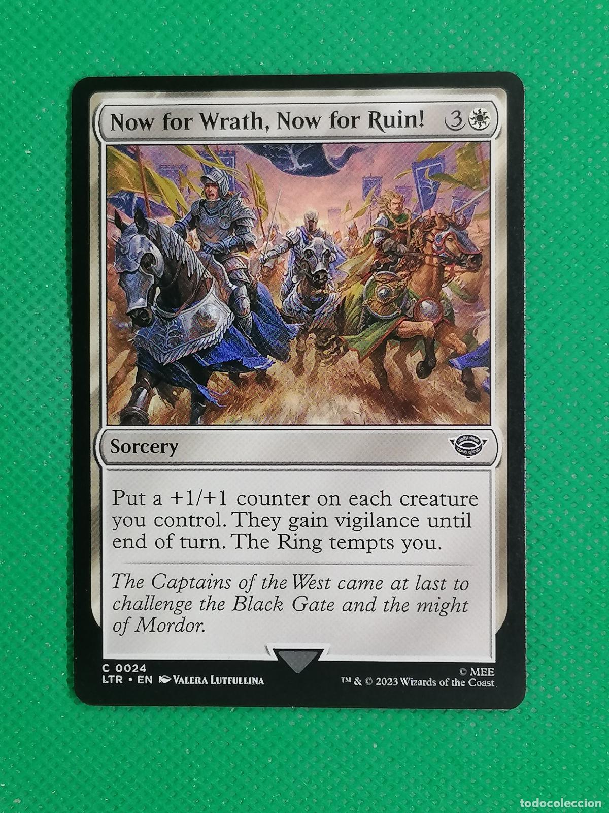 Trading Cards: 024 NOW FOR WRATH NOW FOR RUIN ENGLISH ⚽ WIZARD OF THE COAST 2023 MAGIC THE GATHERING ⚽